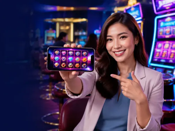 2jl mobile gaming illustration — ₱100 Deposit → ₱28 Bonus